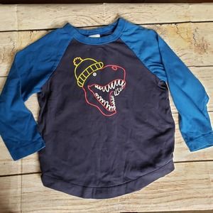 HANNA ANDERSSON Blue Long Sleeve Dinosaur Long Sleeve 4